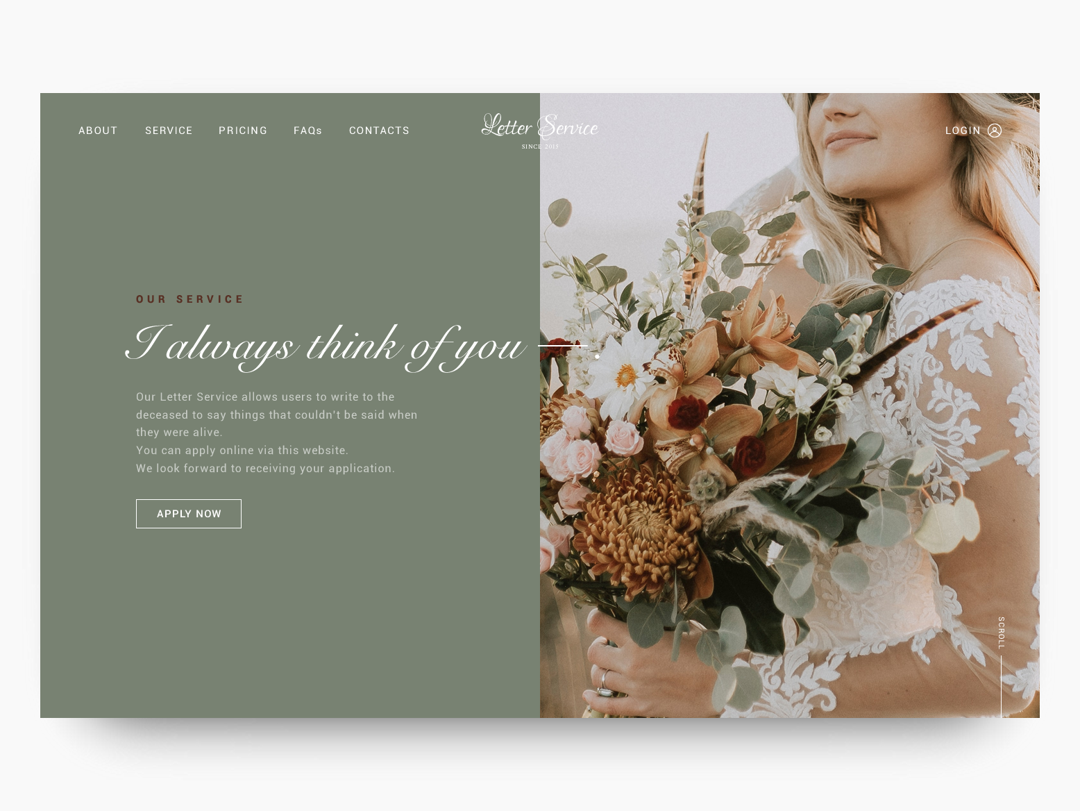 web design:Letter Service